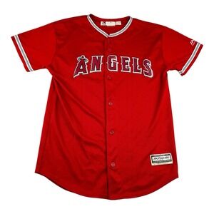 Majestic Cool Base Los Angeles  Angels Mike Trout Jersey Youth Size XL